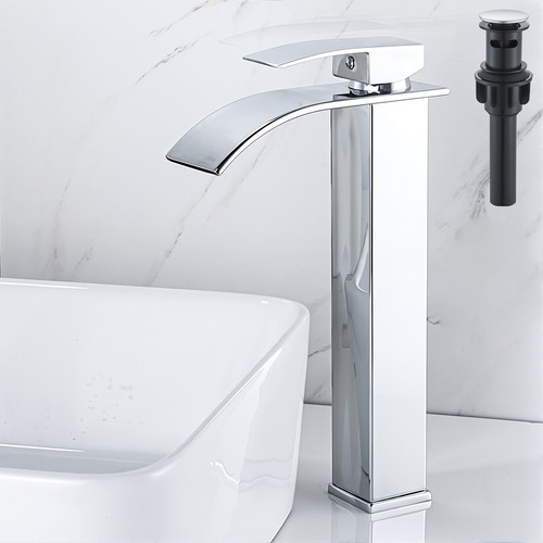 Chrome tall bathroom sink - tall,