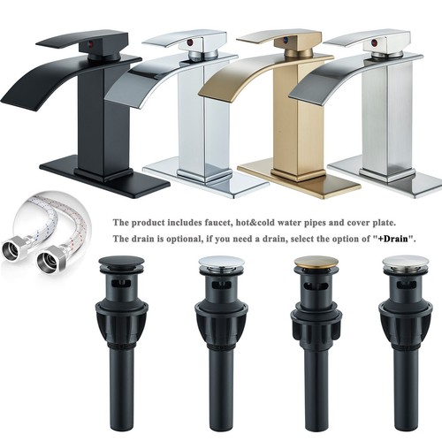 Waterfall bathroom sink faucet - waterfall,