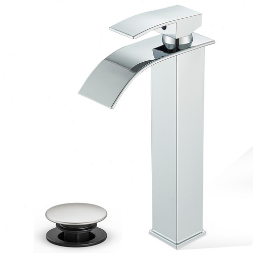 Waterfall tall bathroom - waterfall, faucet