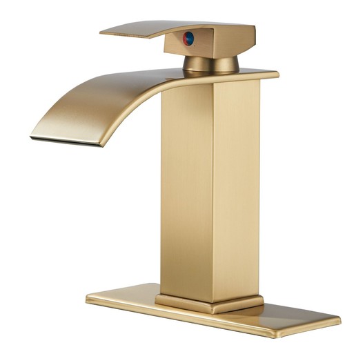 Brushed gold bathroom - brushed,